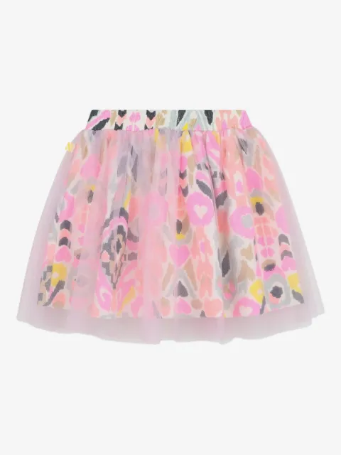 Billieblush falda de tul estampada
