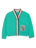 Billieblush patch-detail cardigan - Green
