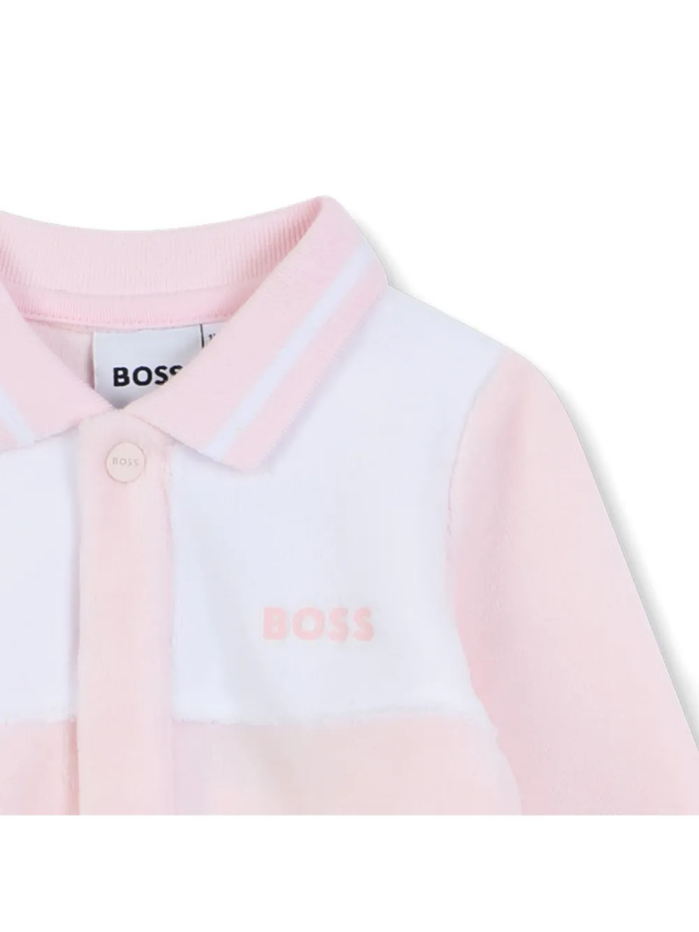 BOSS Kidswear Pyjama met polokraag Roze