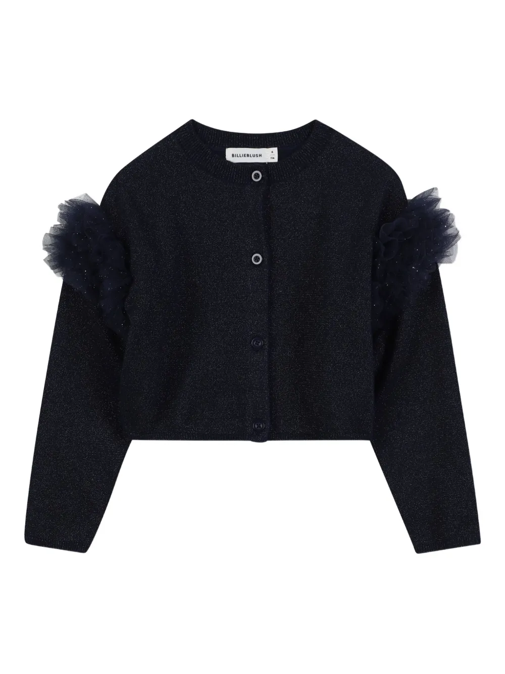 Billieblush Vest met tulen mouwen en glitter Grijs