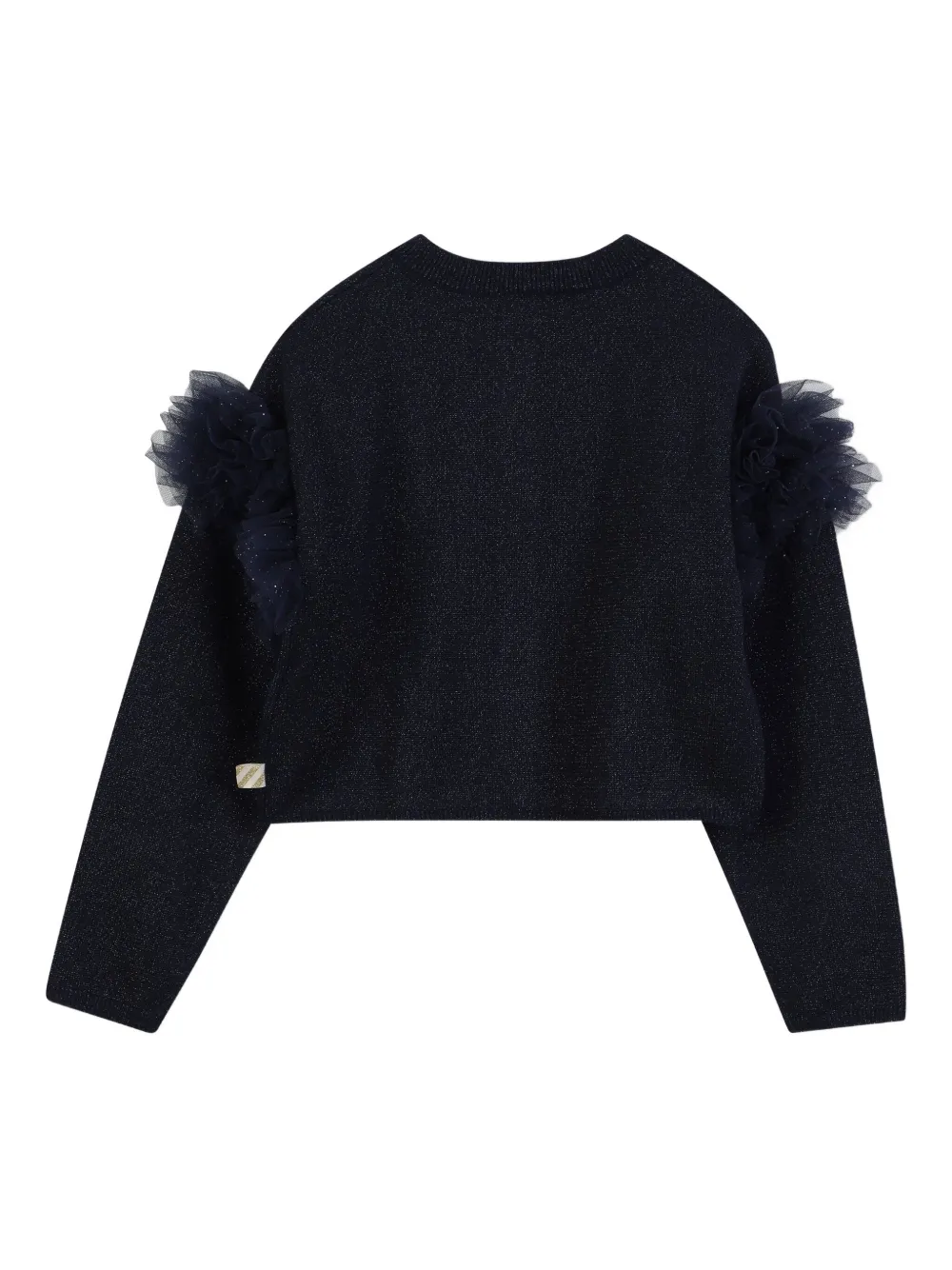 Billieblush Vest met tulen mouwen en glitter Grijs