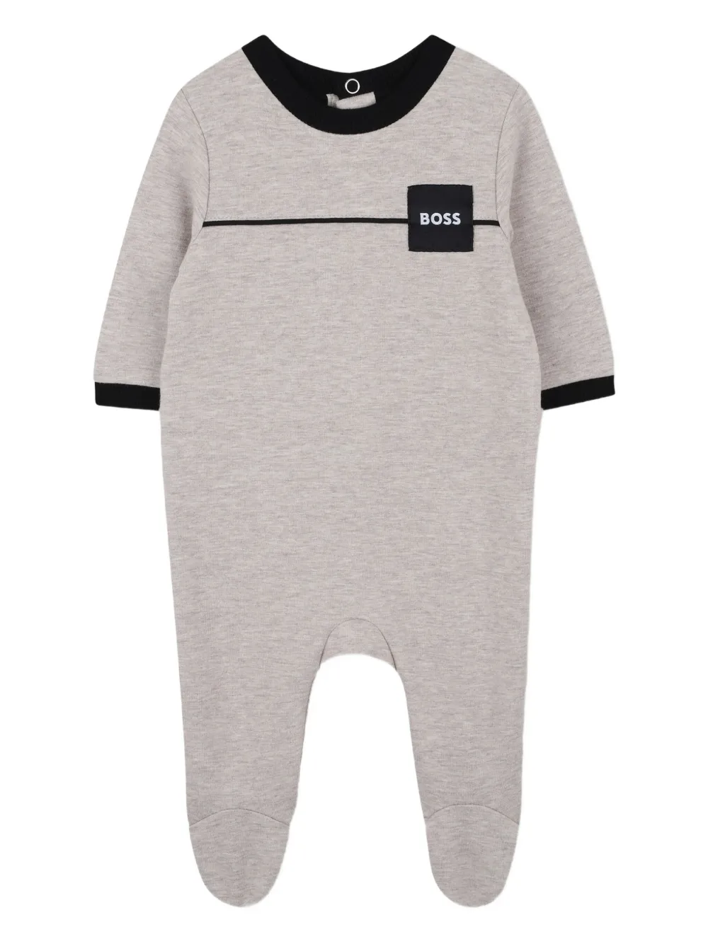 BOSS Kidswear Pyjama met logopatch Grijs