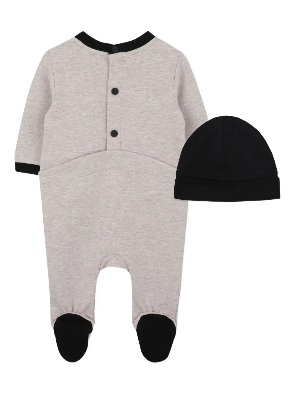 BOSS Kidswear Pyjama met logopatch Grijs