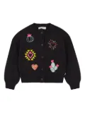 Billieblush embroidered-motifs cardigan - Grey