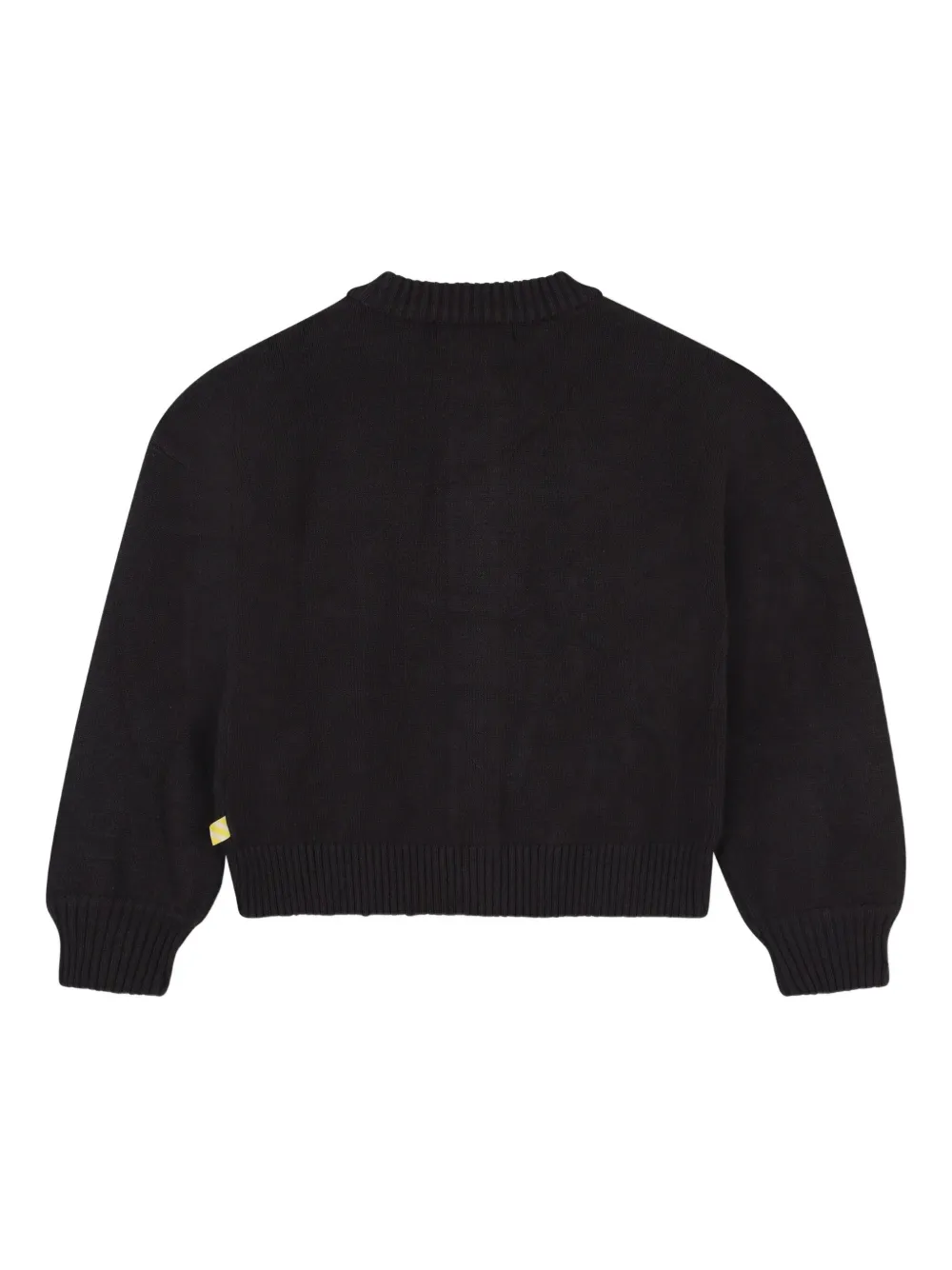 Billieblush Embroidered-motifs Cardigan In Black
