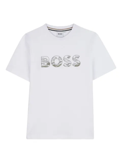 BOSS Kidswear logo-embellished T-shirt