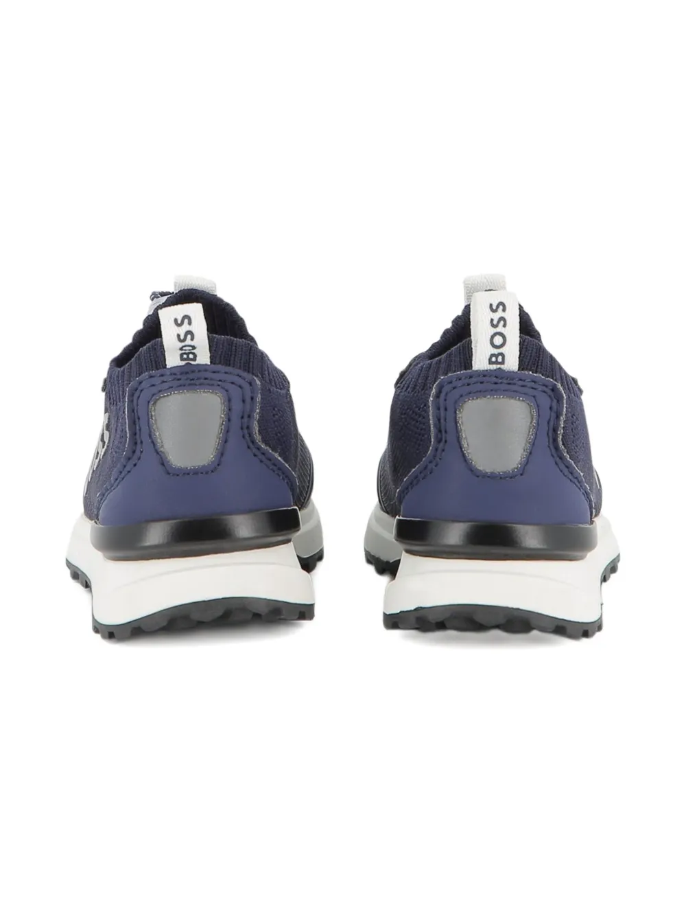BOSS Kidswear knitted sneakers Blue