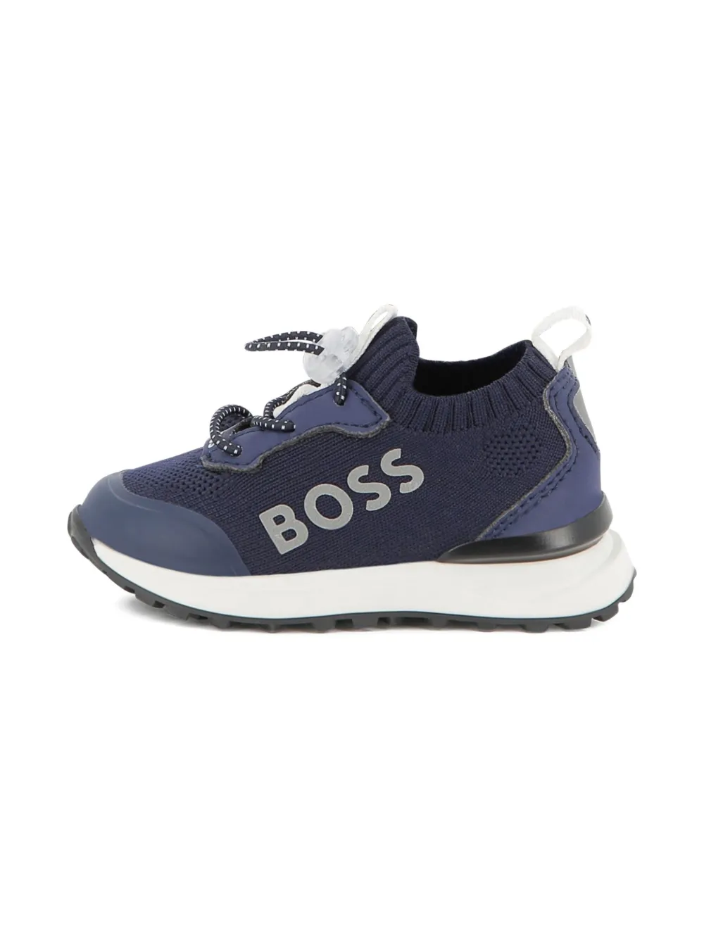 BOSS Kidswear knitted sneakers Blue