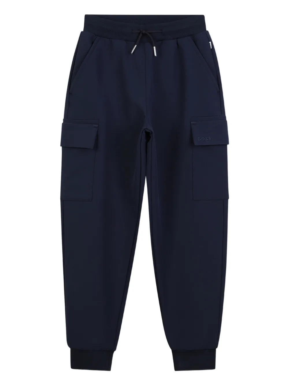 BOSS Kidswear Trainingsbroek met cargo zakken Blauw