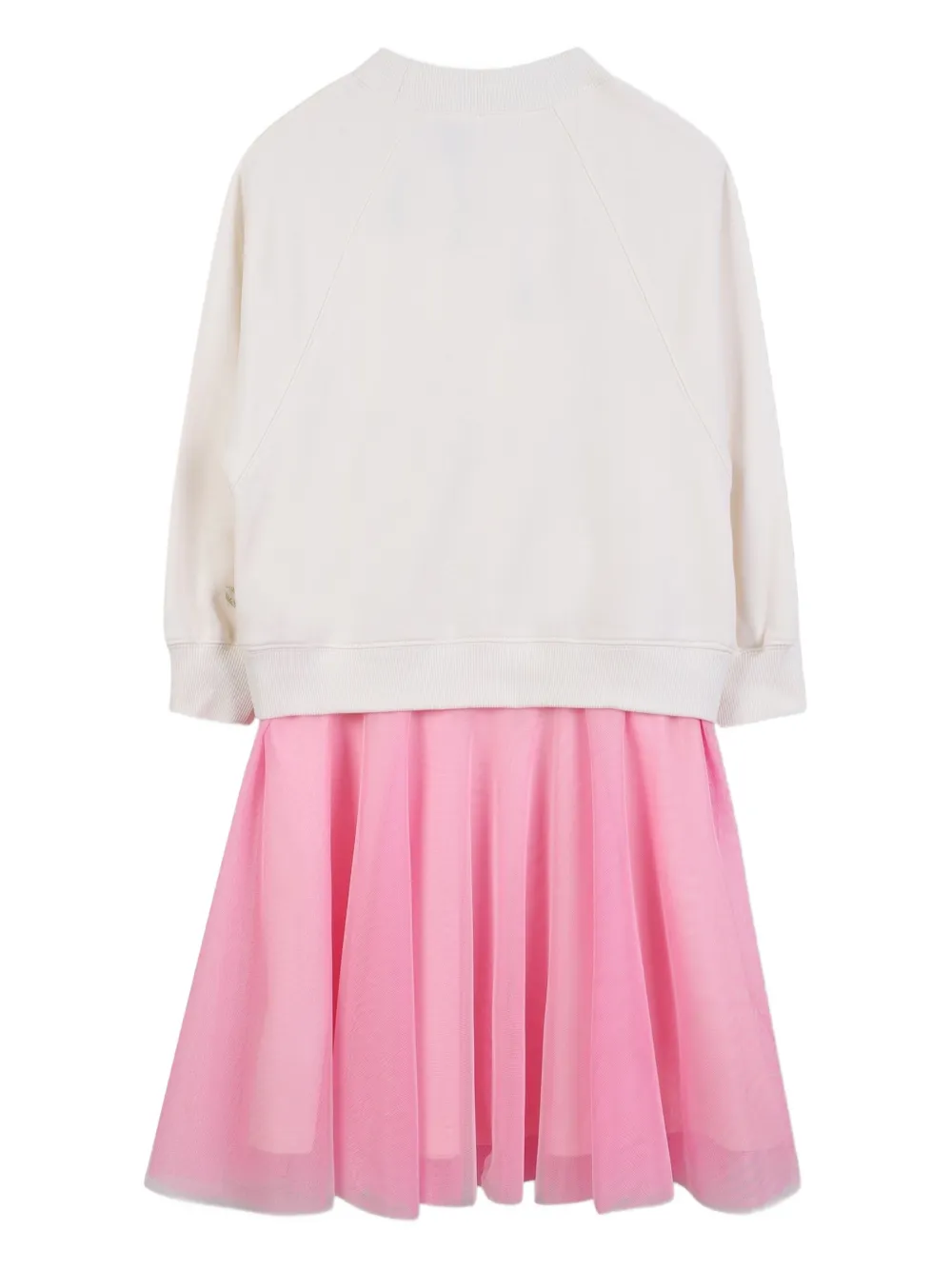 Billieblush Tulen jurk met tekst Wit