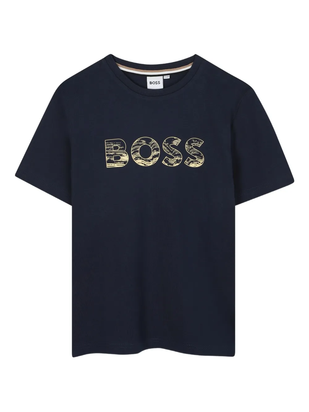 BOSS Kidswear T-shirt met logoprint Blauw