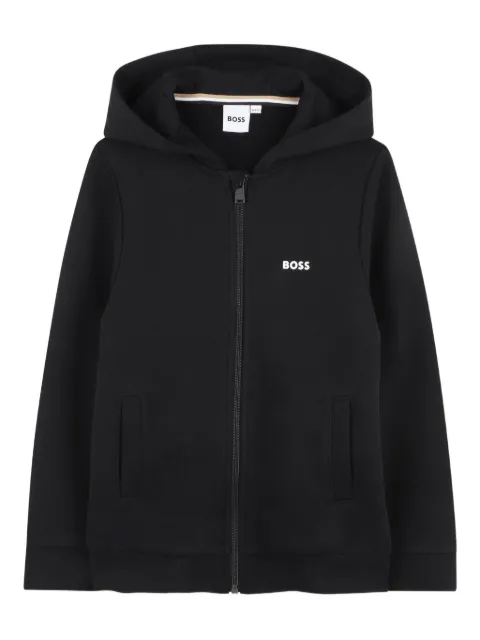 BOSS Kidswear zip-up hoodie