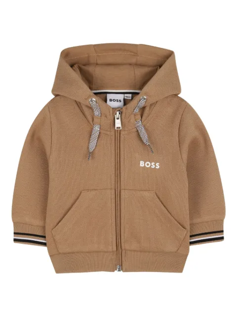 BOSS Kidswear zip-up hoodie