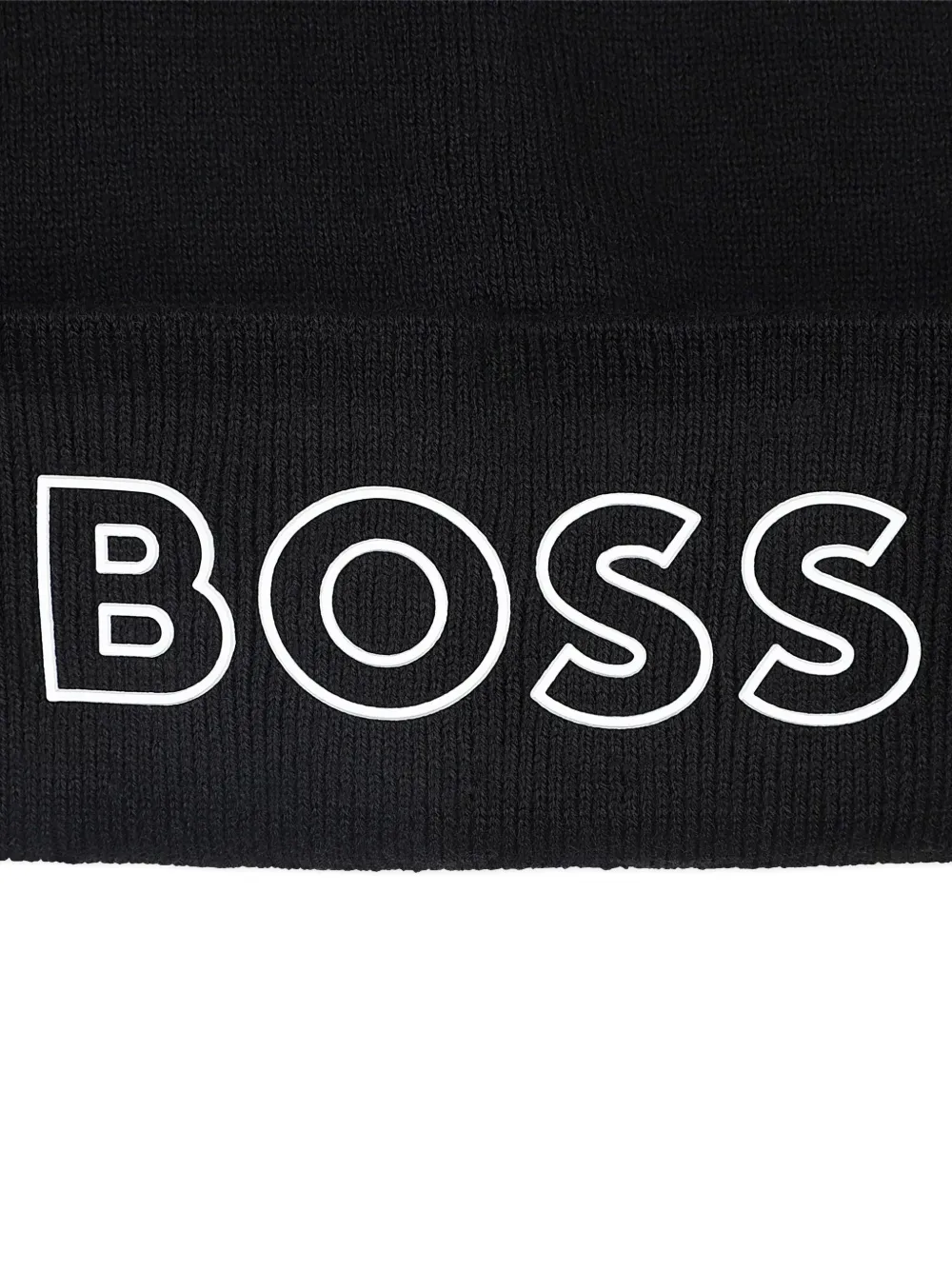 BOSS Kidswear Muts met geborduurd logo Zwart