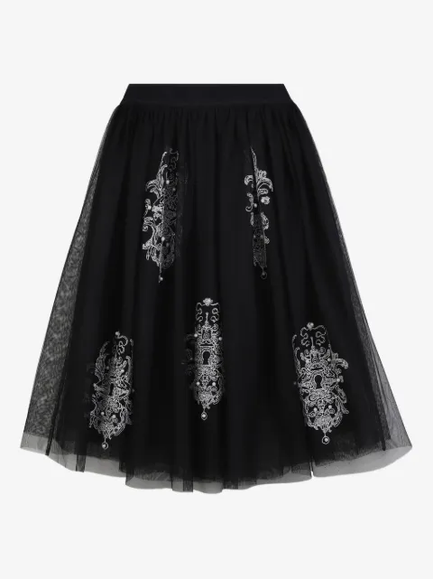 Givenchy Kids embroidered tulle skirt