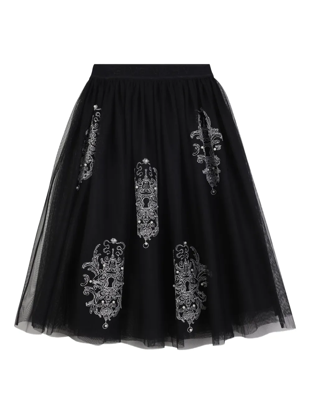 Givenchy Kids Tulen rok met borduurwerk Zwart