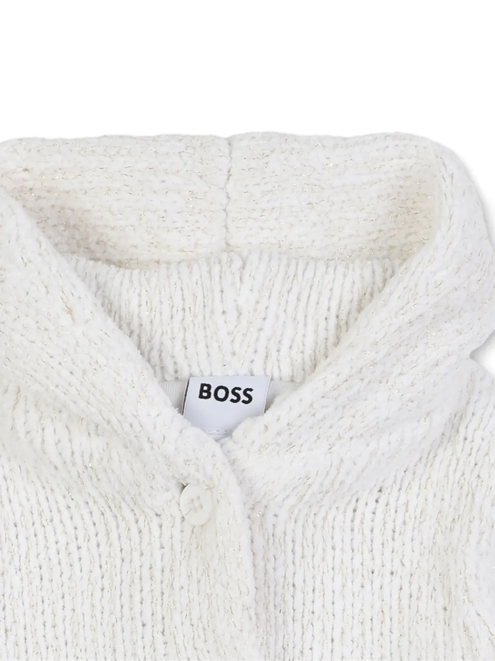 BOSS Kidswear Vest met capuchon Wit