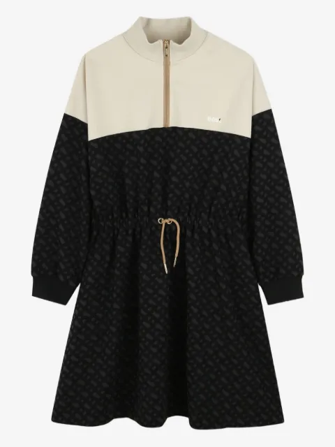 BOSS Kidswear robe zippée à motif monogrammé
