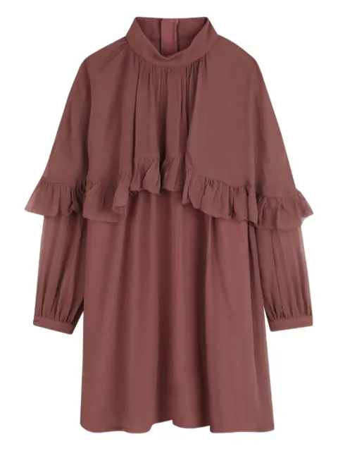 Chloé Kids frilled overlay dress