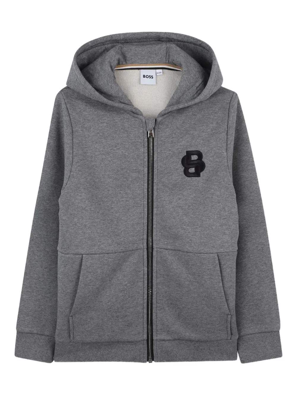 BOSS Kidswear zip-up hoodie | Grey | Image 1