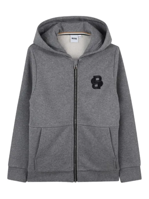 BOSS Kidswear zip-up hoodie 