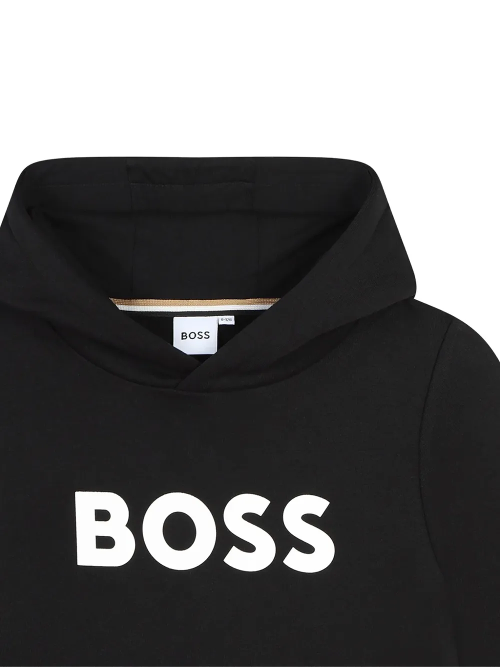 BOSS Kidswear Hoodie met logoprint Zwart