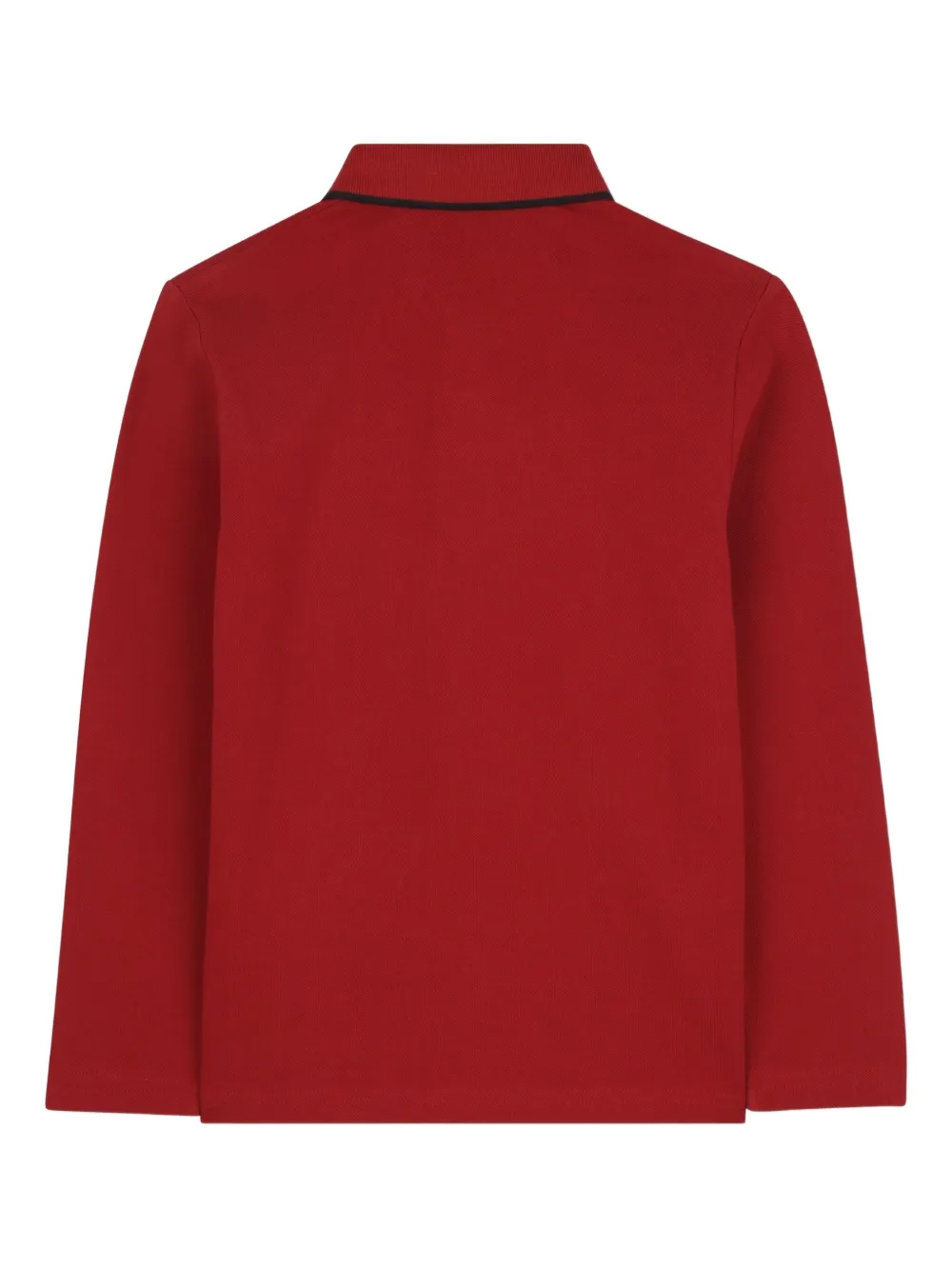 BOSS Kidswear Poloshirt met lange mouwen Rood