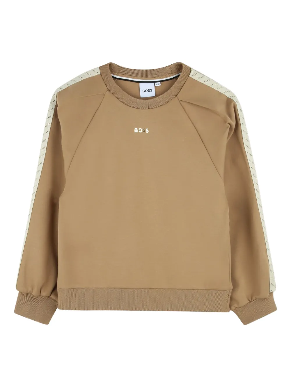 BOSS Kidswear Sweater met raglan mouwen Beige