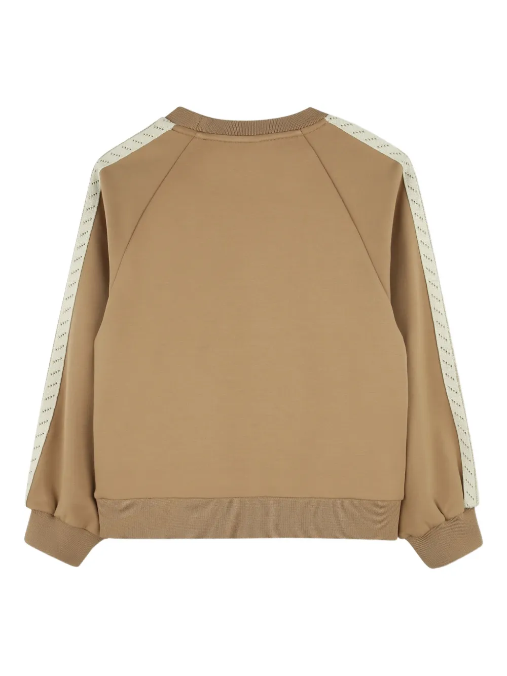 BOSS Kidswear Sweater met raglan mouwen Beige
