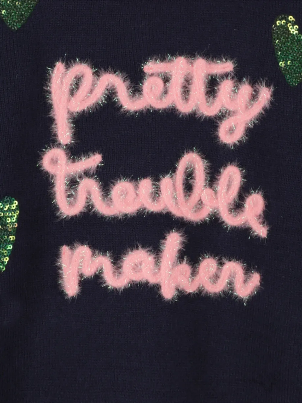 Billieblush Sequin-embellished Sweater In Blue