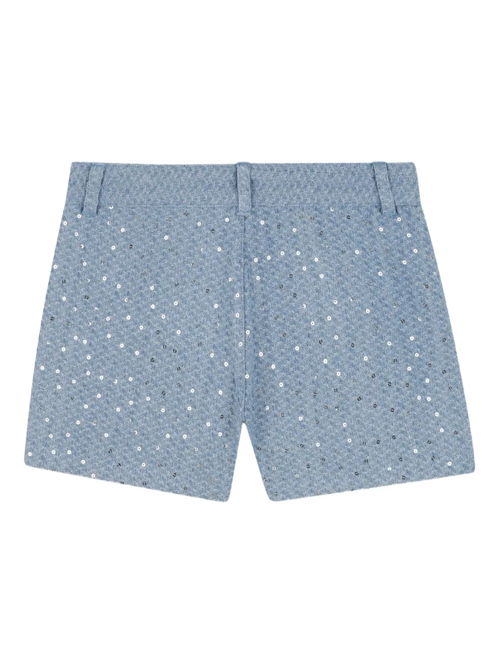Billieblush Geplooide spijkershorts met jacquard Blauw