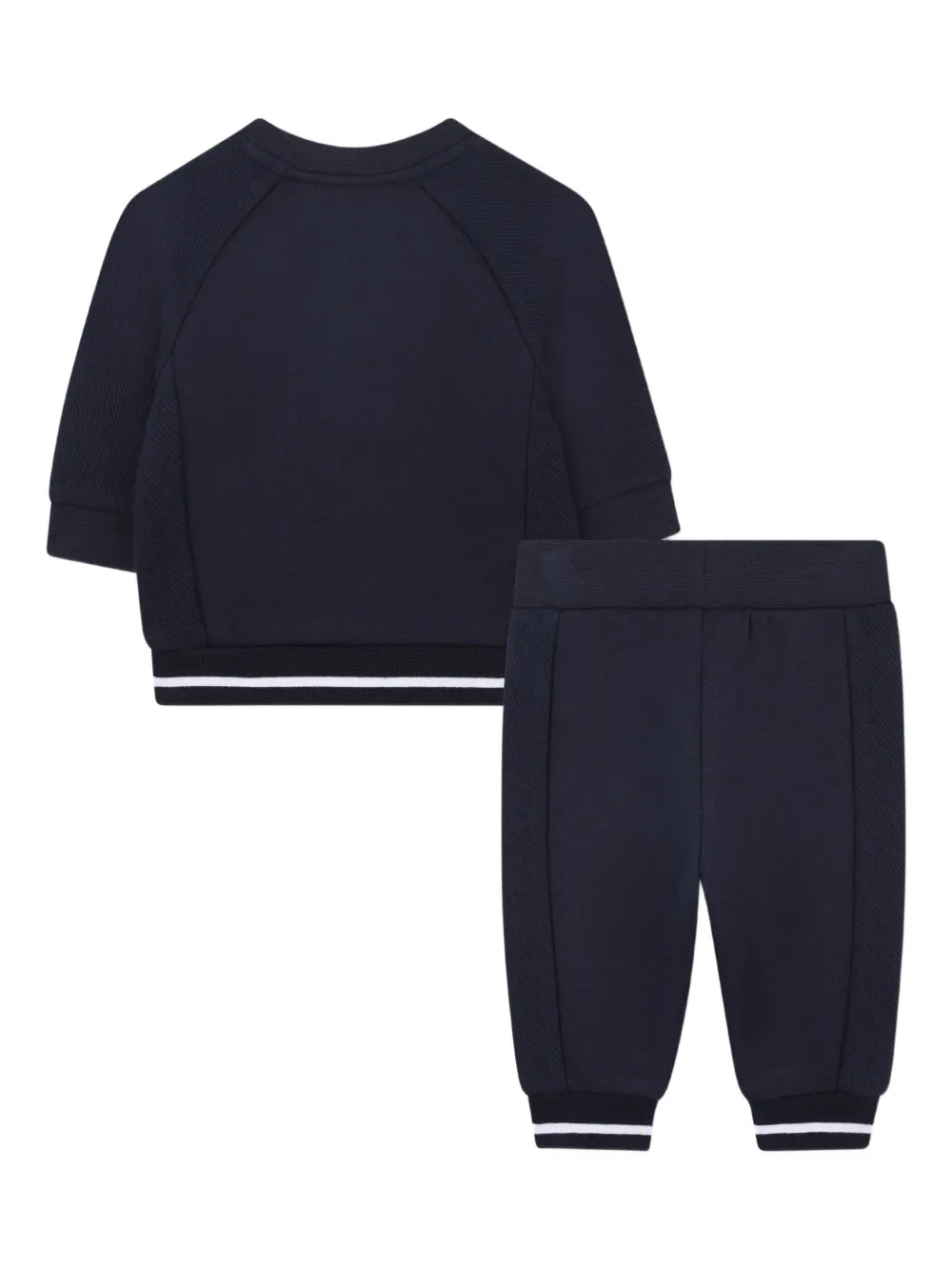 BOSS Kidswear Trainingspak met vlakken Blauw