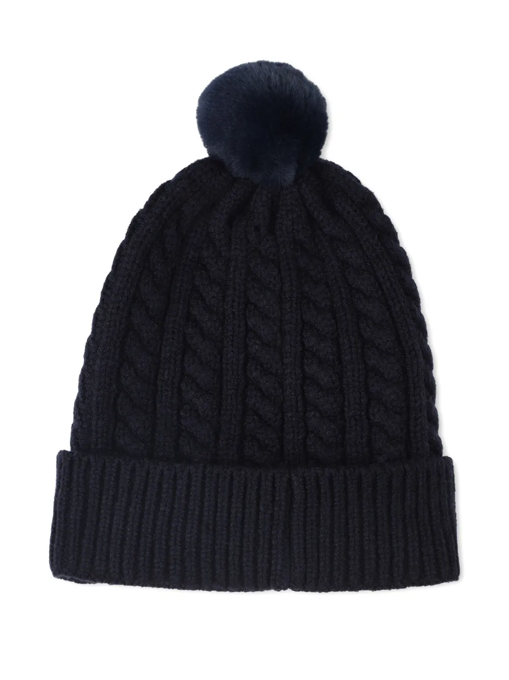 BOSS Kidswear Kabelgebreide muts - Blauw