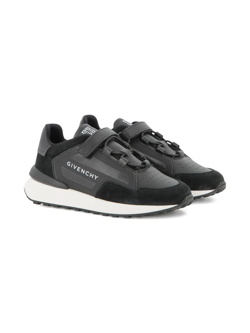 Givenchy Kids suede panelled sneakers Black
