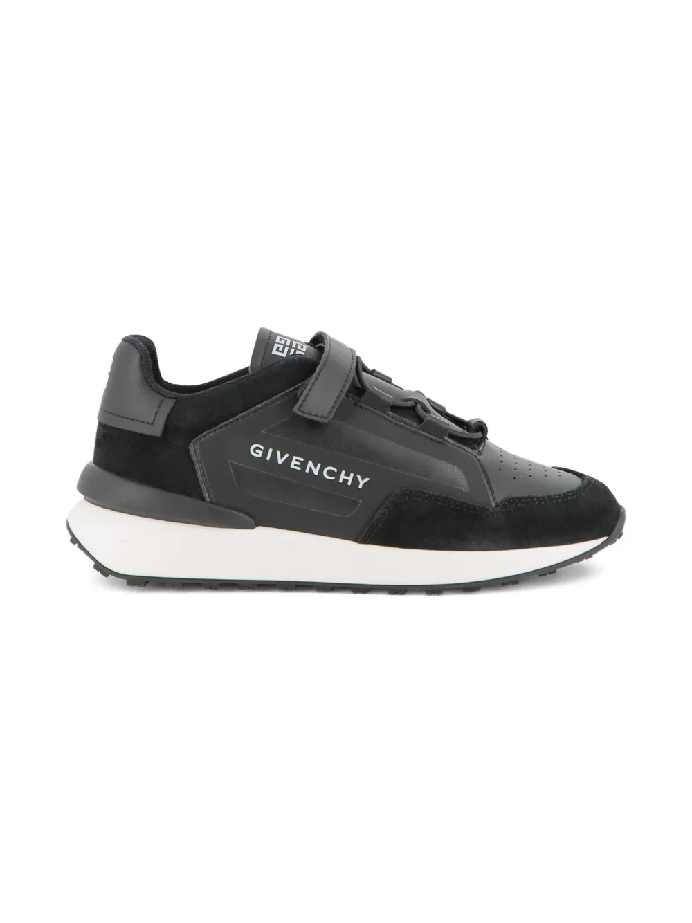 Givenchy Kids suede panelled sneakers Black