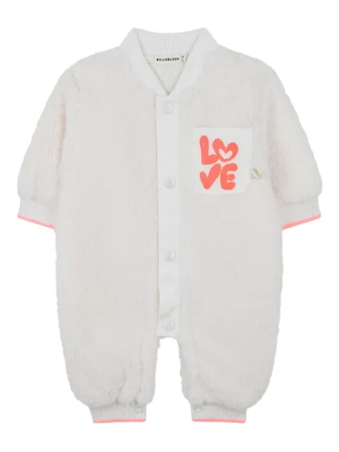Billieblush faux-shearling romper