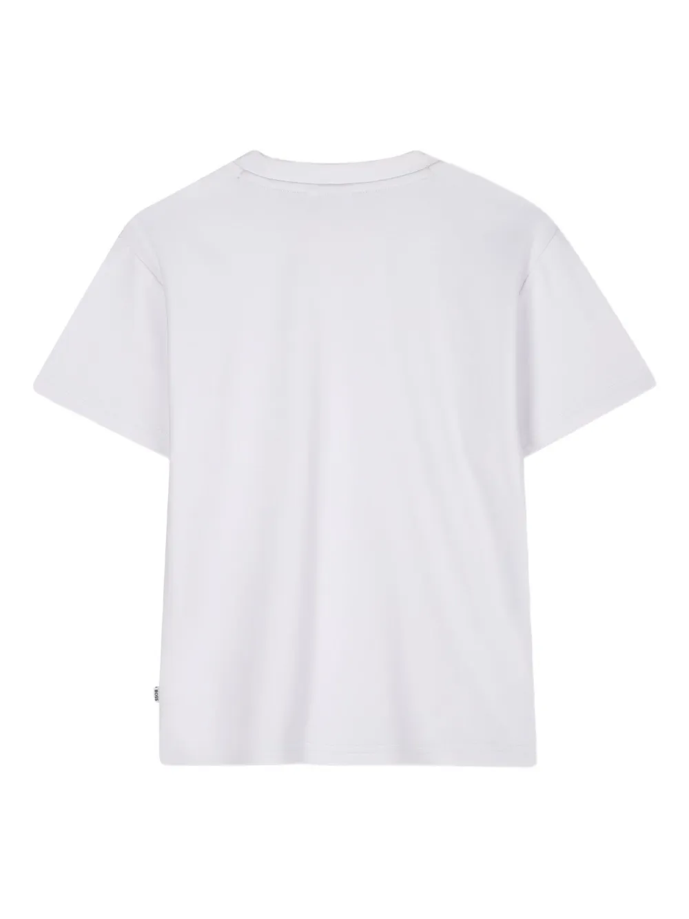 BOSS Kidswear T-hirt met geborduurde zak Wit