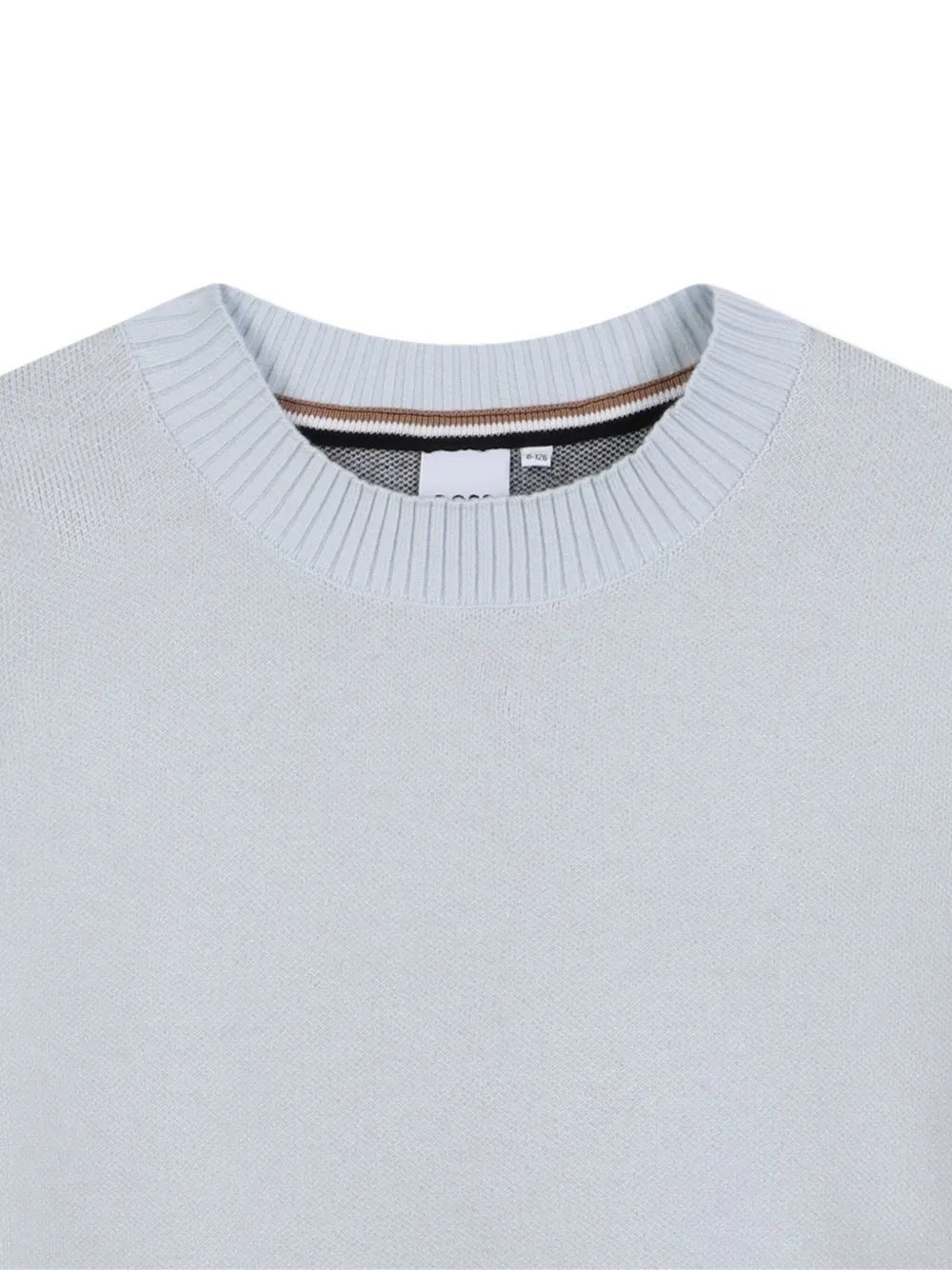 BOSS Kidswear Trui met logo-label Blauw