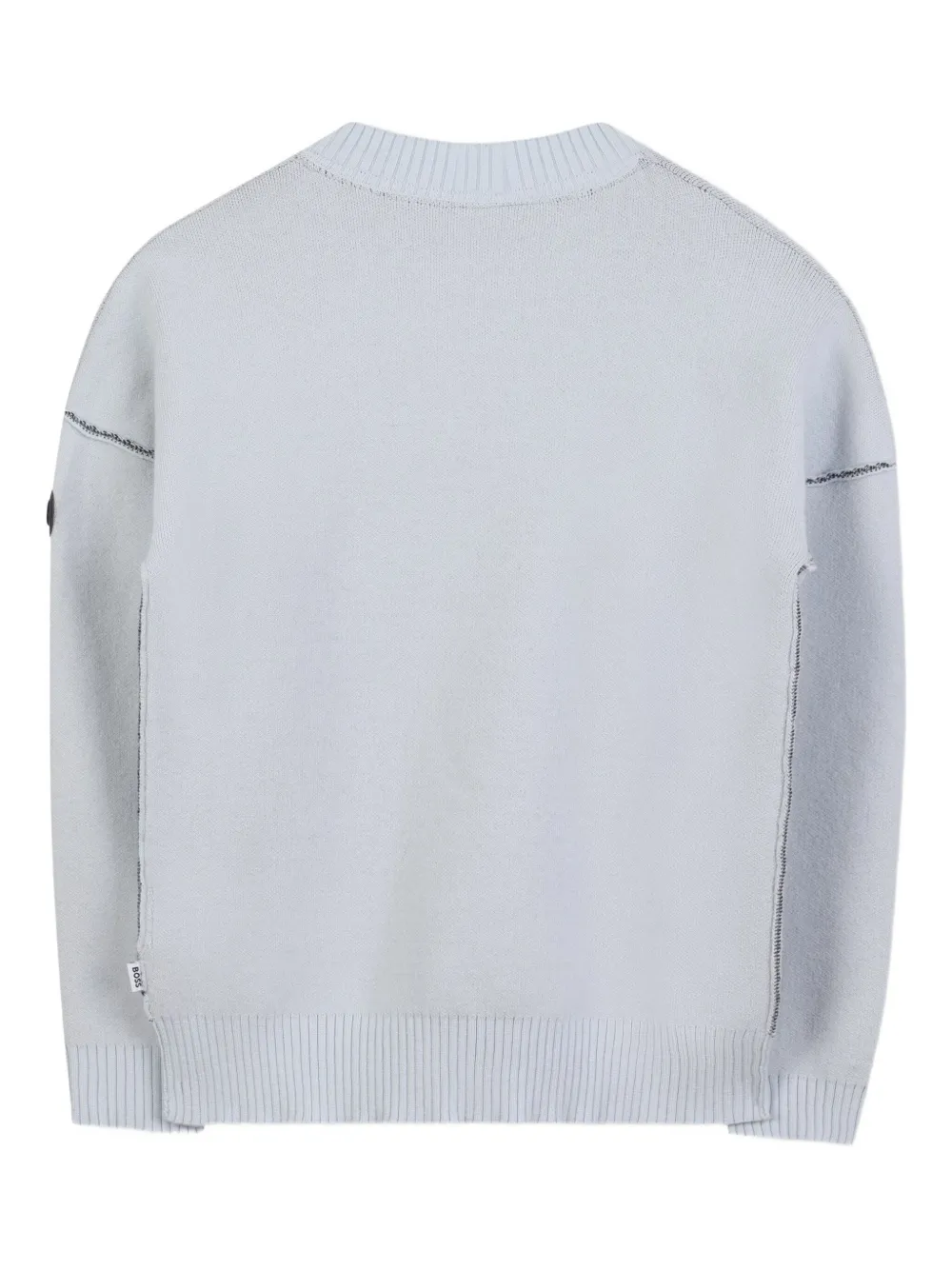 BOSS Kidswear Trui met logo-label Blauw