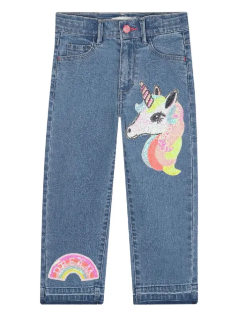 Billieblush vaqueros con parche de unicornio