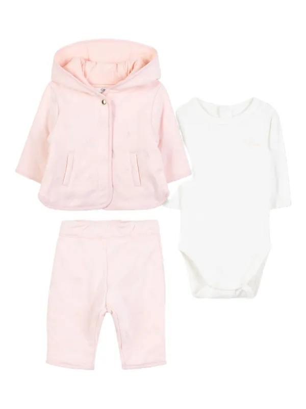 Chloé Kids Hooded Tracksuit Set Pink FARFETCH IN