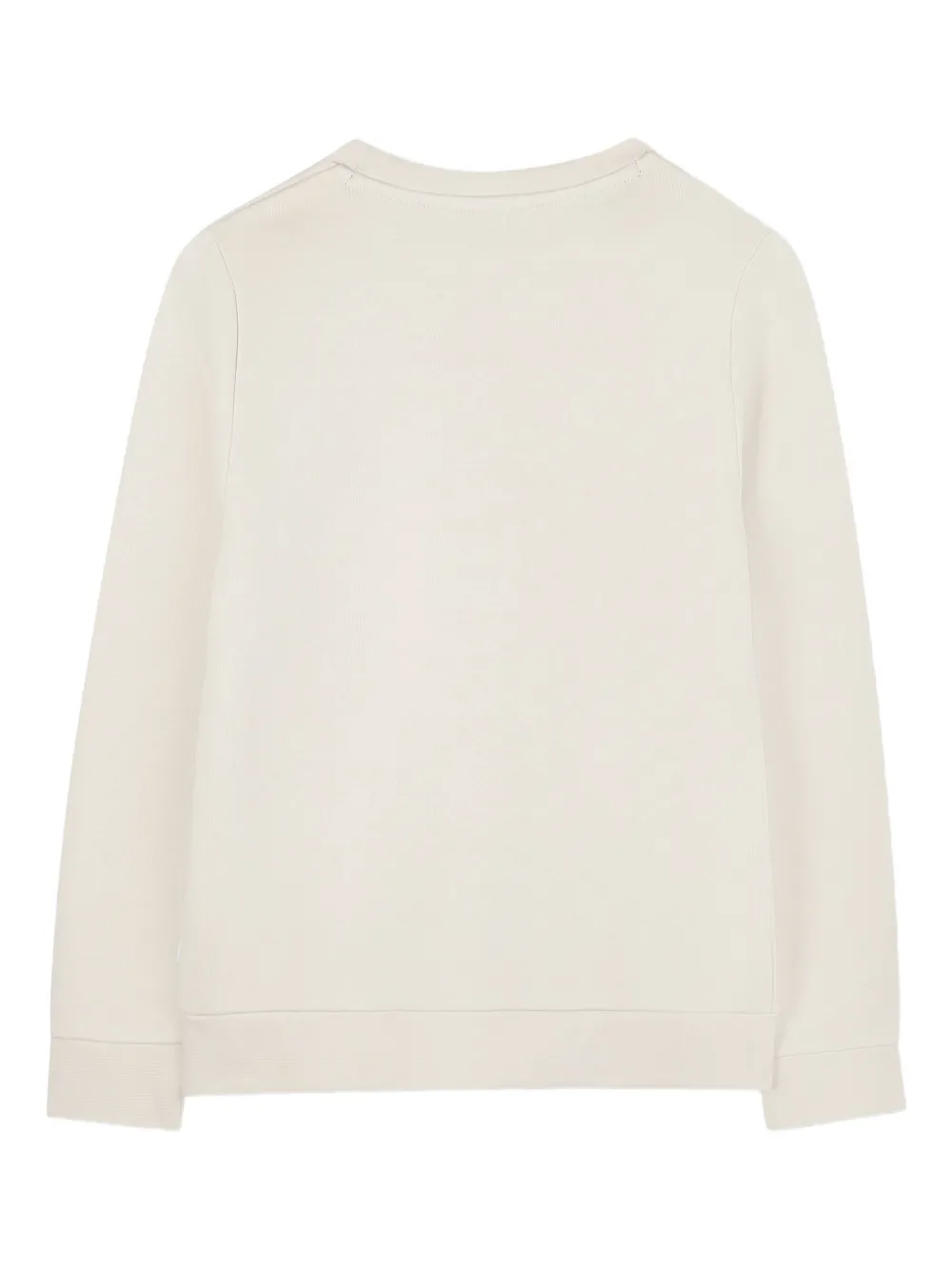 BOSS Kidswear Sweater met geborduurd logo Beige