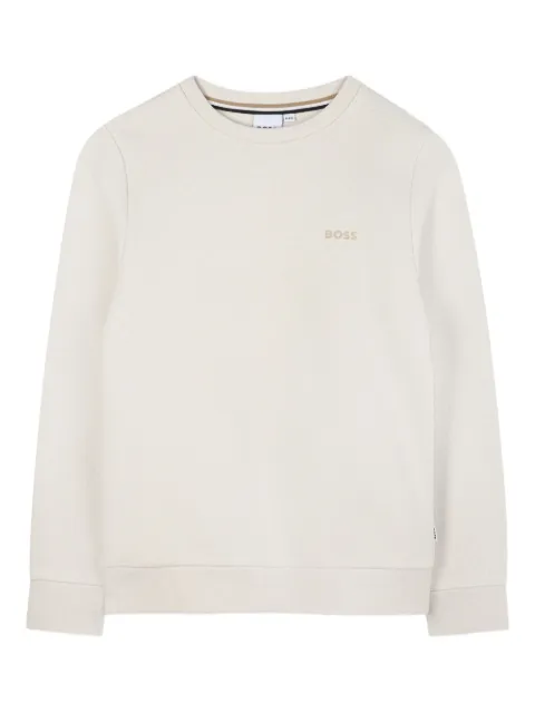 BOSS Kidswear logo-embroidered sweatshirt