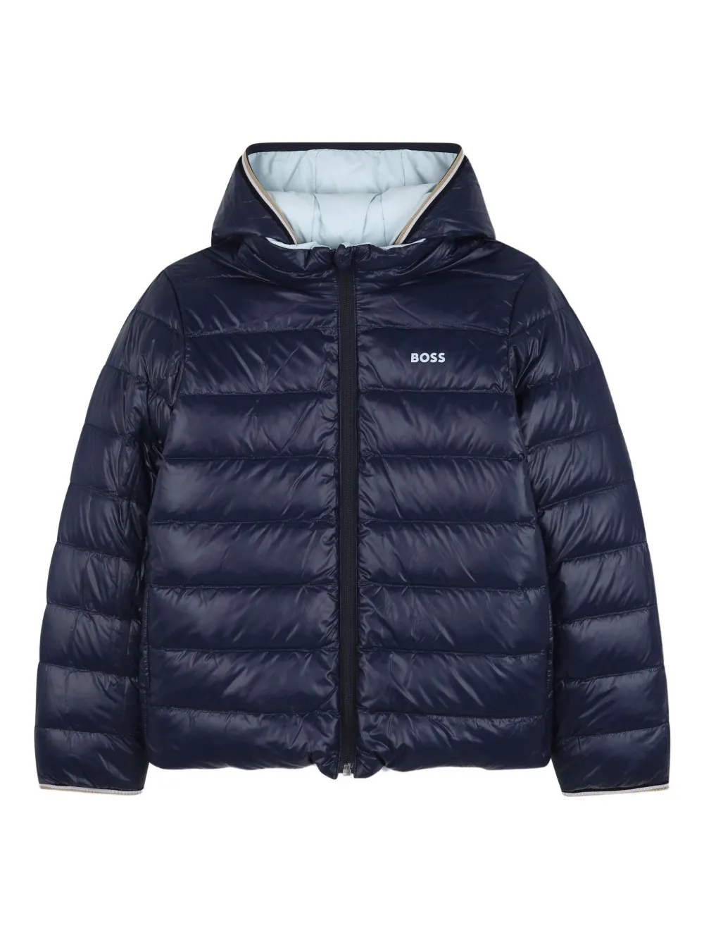 BOSS Kidswear Omkeerbaar jack Blauw