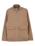 BOSS Kidswear zip-front pocket bomber jacket - Brown