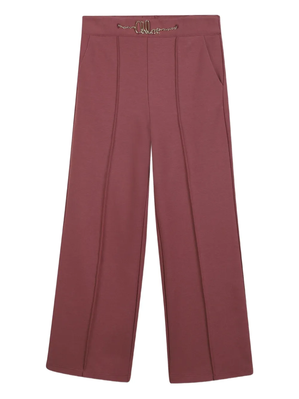 Chloé Kids Broek met geplooid detail Roze