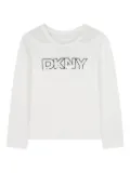 Dkny Kids logo-print long-sleeve top - White