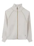 BOSS Kidswear ribbed zip-up sweatshirt - Neutrals