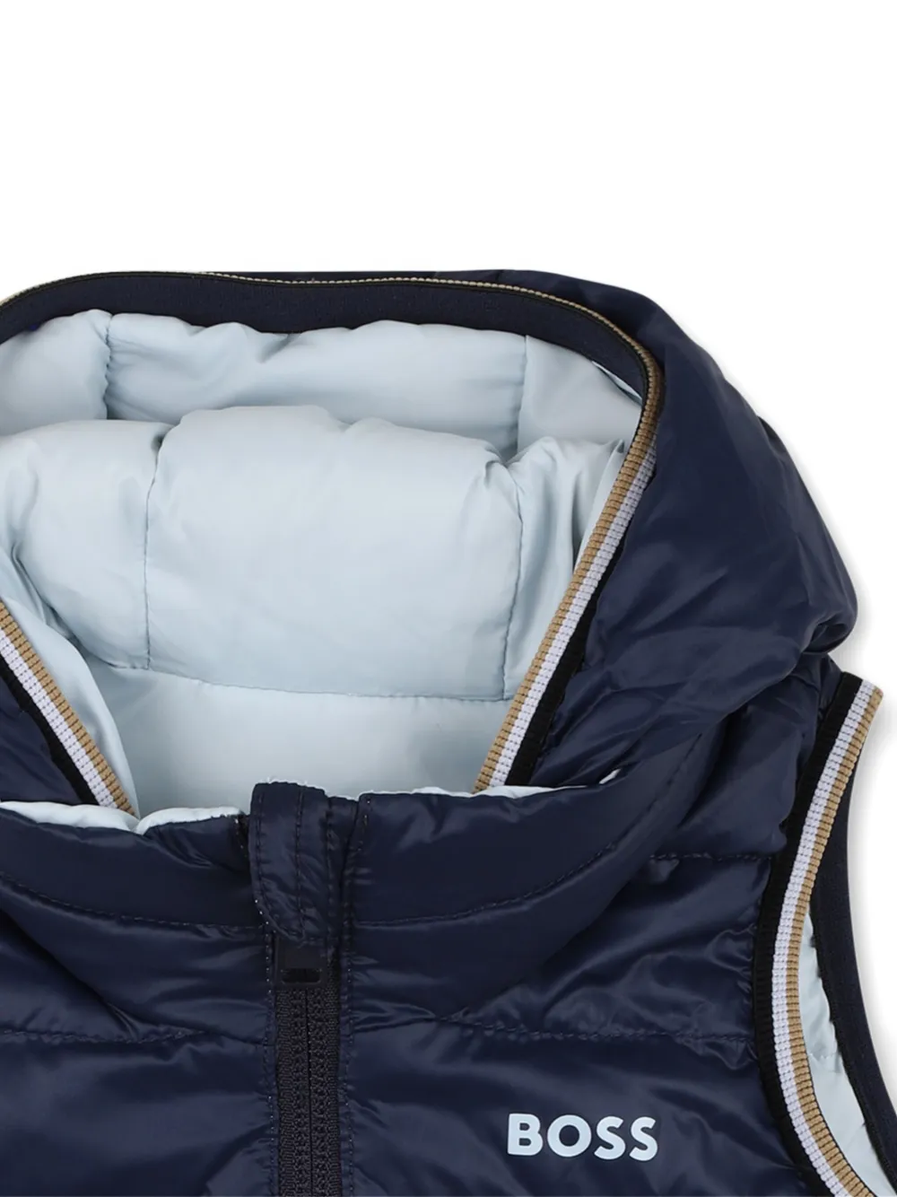 BOSS Kidswear Bodywarmer met capuchon Blauw
