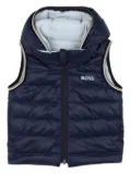 BOSS Kidswear hooded puffer vest - Blue